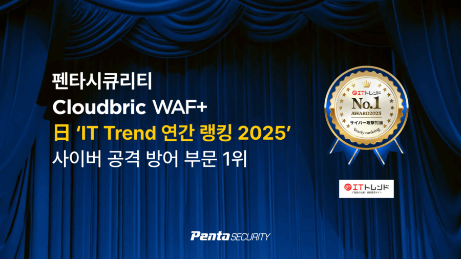 Cloudbric WAF+ 일본 IT Trend 2025 연간 랭킹 1위